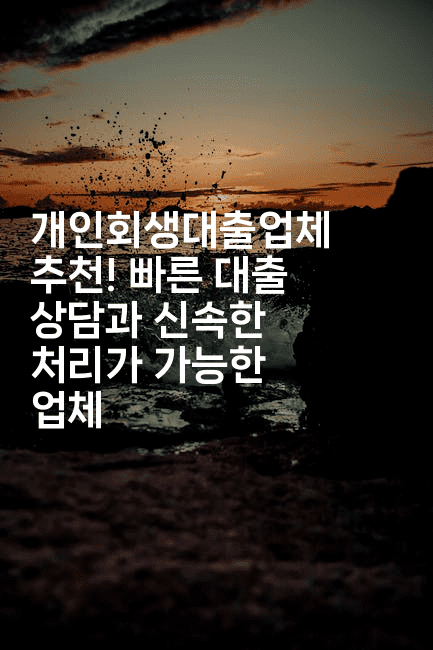 개인회생대출업체 추천! 빠른 대출 상담과 신속한 처리가 가능한 업체-금융루루