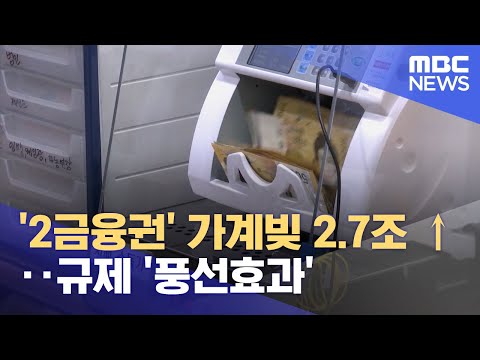 '2금융권' 가계빚 2.7조 ↑‥규제 '풍선효과' (2024.11.11/12MBC뉴스)